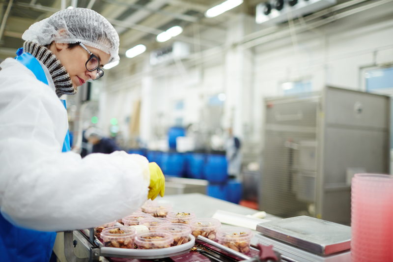 Food manufacturing prep rooms and cold storage